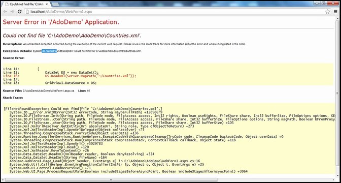 Active-Server-Pages-ASPNET-Error-events-in-aspnet-Step-by-Step-Lesson-70