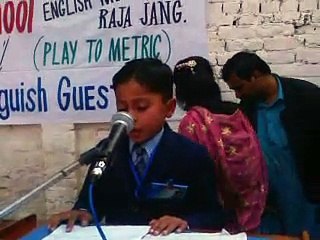 LITTLE KID OF UNIVERSITY PUBLIC HIGH SCHOOL PERFORMING ENGLISH SPEECH ON ANNUAL FUNCTION 2013
