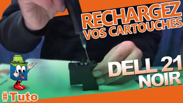 Comment recharger une cartouche d'encre Dell 21 noire