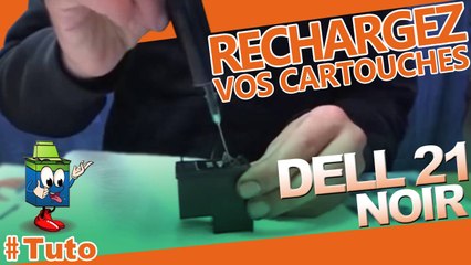 Comment recharger une cartouche d'encre Dell 21 noire