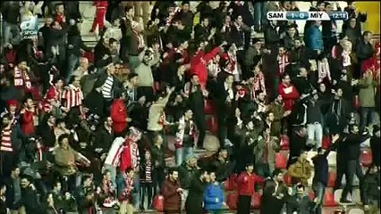 Samsunspor - Mersinidmanyurdu maçı ilk yarı bitti