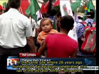 Paraguay commemorates 26th anniversary of the fall of Stroessner