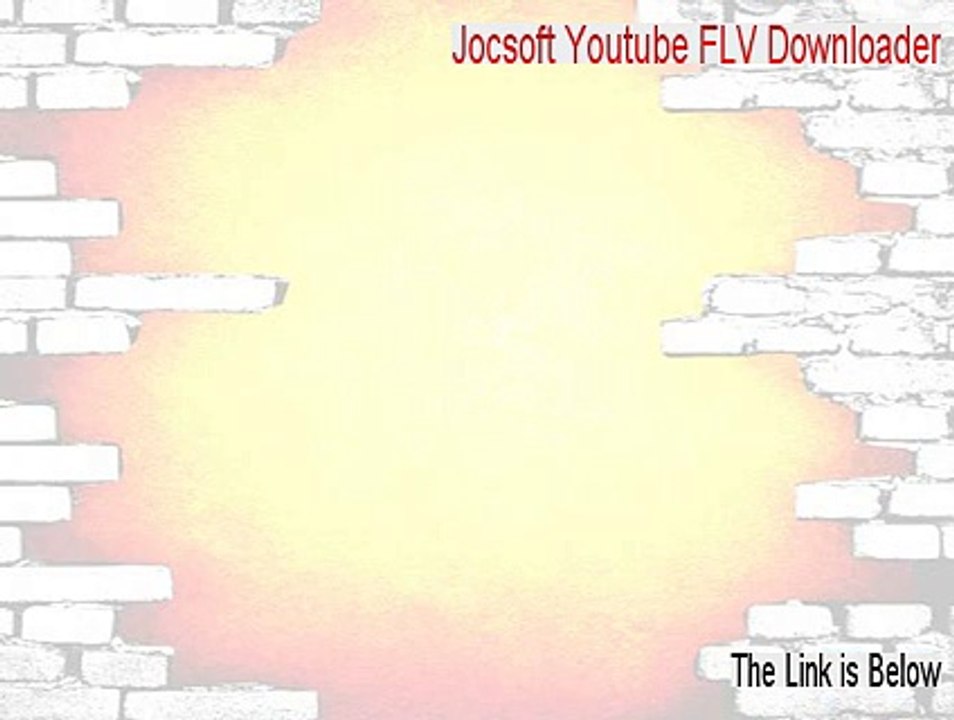 Jocsoft Youtube FLV Downloader Download (Instant Download)