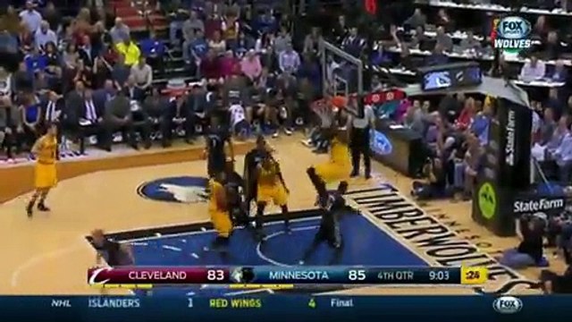 LeBron James Throws It Down Cavaliers vs Timberwolves January 31, 2015 NBA 2014-15 Season
