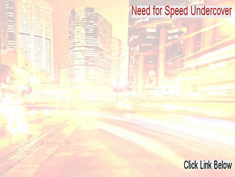 Need for Speed Undercover Key Gen - Download Now (2015)