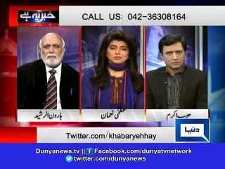 Dunya News-Haroon Rasheed says cracker attack on Karachi school is political party's doin