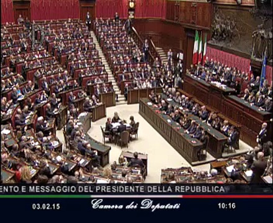 Roma - Il giuramento del Presidente della Repubblica Mattarella (03.02.15)