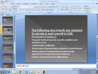 UAE work visa