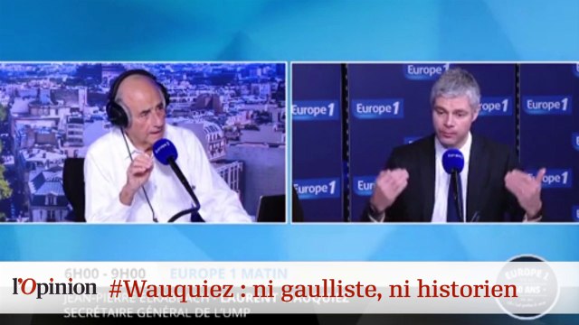 #tweetclash : #Wauquiez : ni gaulliste, ni historien