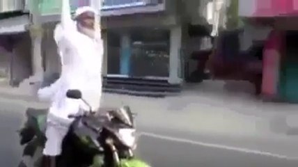 Talented Biker  Baba Jee