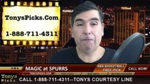 San Antonio Spurs vs. Orlando Magic Free Pick Prediction NBA Pro Basketball Odds Preview 2-4-2015