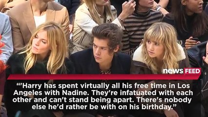 Harry Style's Spending His 21st Bday with VS Model Girlfriend Nadine Leopold