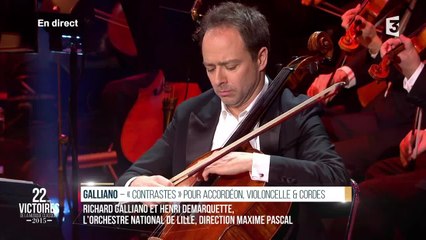 Richard GALLIANO, Henri DEMARQUETTE,  « Contrastes » pour accordéon, violoncelle & cordes