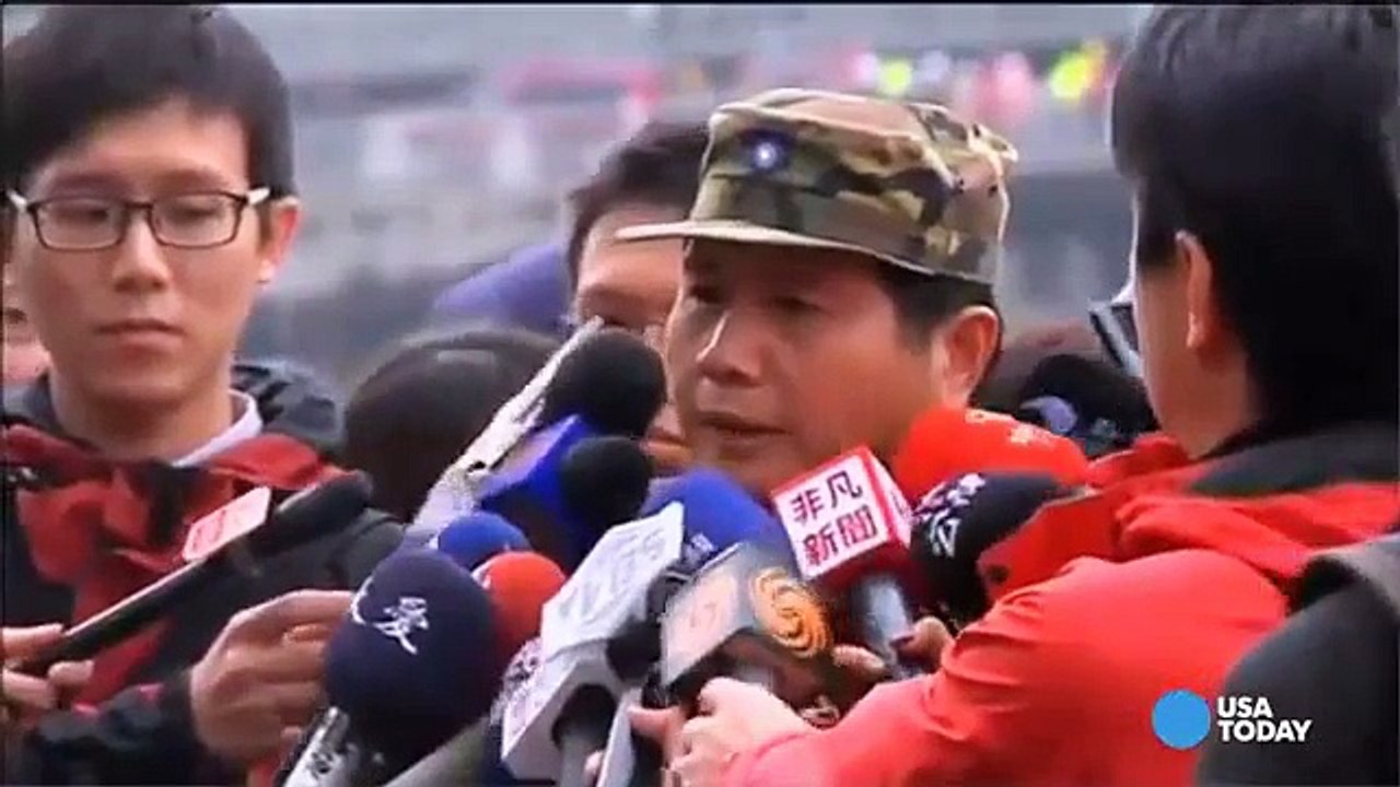 Taiwan plane crash caught on video