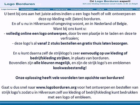 Logo op kleding borduren in Hilversum