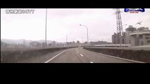 Dashcam footage captures Taiwan plane crash