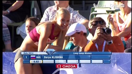 Darya Klishina Дарья Клишина 2014 8v Diamond League Oslo June 11th
