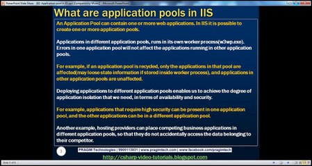 Active-Server-Pages-ASP-Application-pools-in-IIS-step-by-step-Lesson-82