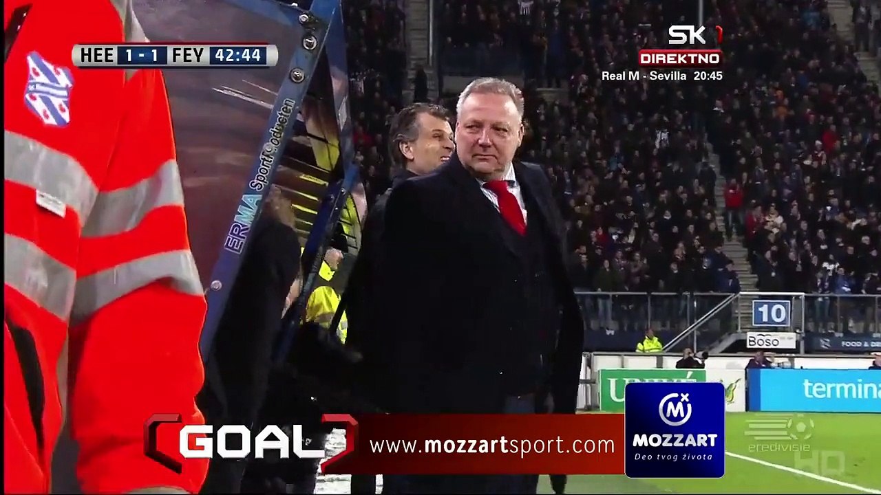 Simon Thern 1:1 | SC Heerenveen - Feyenoord 04.02.2015 HD