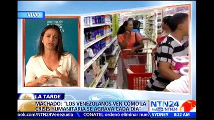María Corina Machado afirma que el chavismo "es un régimen desesperado"