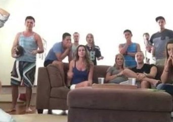 Outnumbered Patriots Fan Rejoices in Superbowl Victory