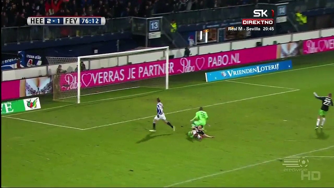 Sam Larsson 3:1 | SC Heerenveen - Feyenoord 04.02.2015 HD