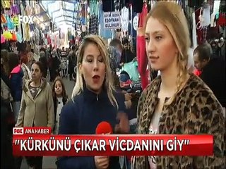 Ünlülerden çok çarpıcı Kürkünü çıkar Vicdanını giy kampanyası