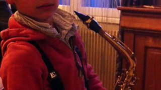 Julian au saxophone 21/01/2014