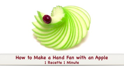 How to make a hand fan with an apple in one minute
