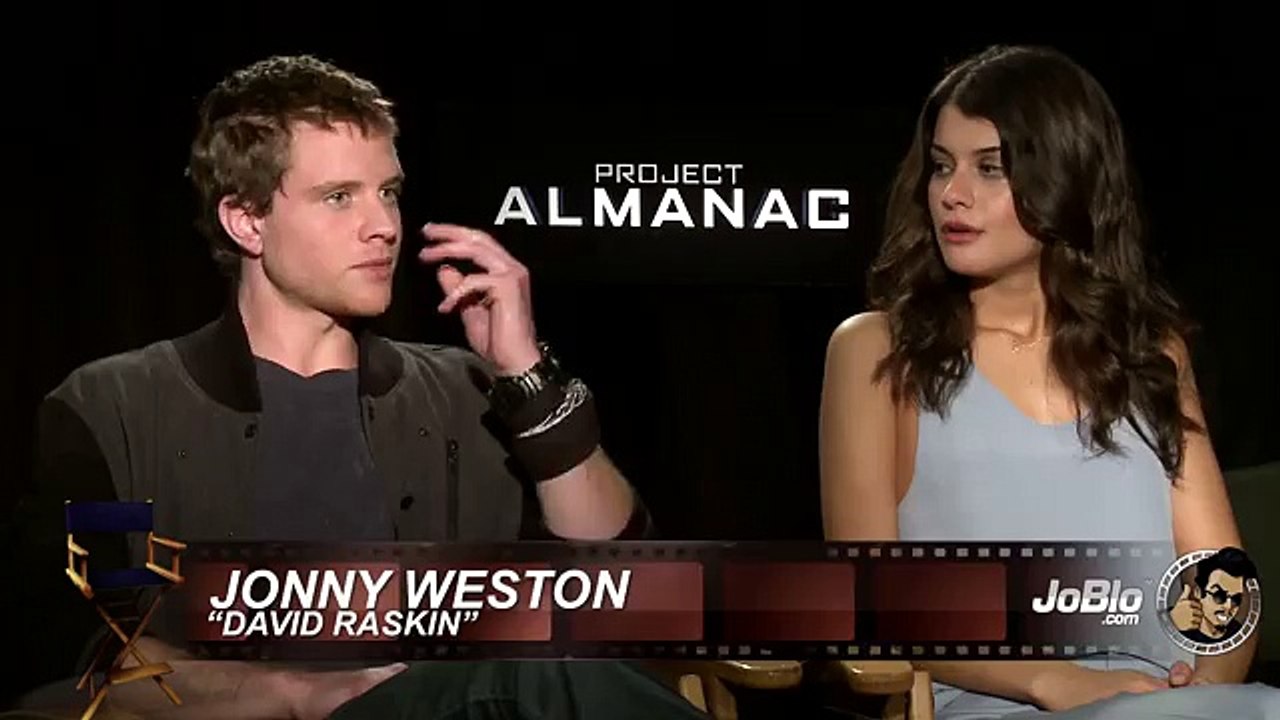 Jonny Weston and Sofia Black Delia Interview - Project Alamanac (HD) 2015