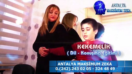 Kekemelik Tedavisi Eğitimi Antalya Maksimum Zeka