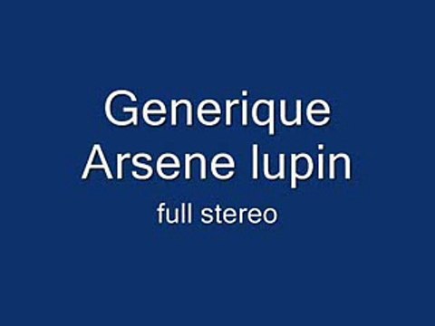 Arsene Lupin generique