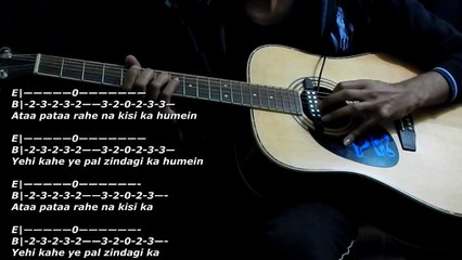 Sooraj Dooba Hai ROY | Guitar tutorial | TABS