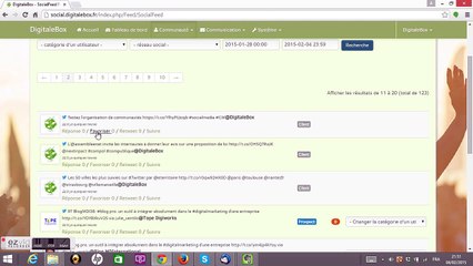 Identification de nouveaux contacts en fonction des centres d'interets.