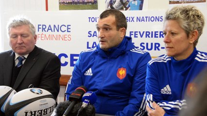 L'équipe de France féminine de rugby rencontre l'Ecosse stade Desgrange : interview de Jean-Michel Gonzalez, entraîneur