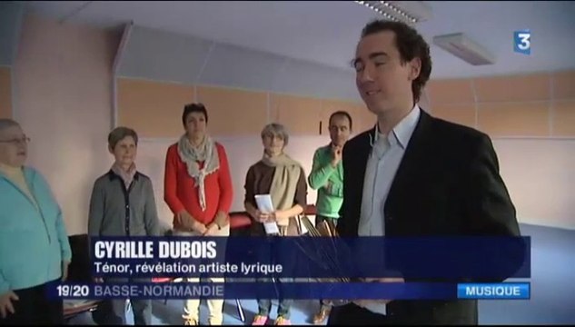 France 3 Basse Normandie - Cyrille Dubois nommé Révélation Artiste Lyrique 2015 aux victoires de la musique Classique