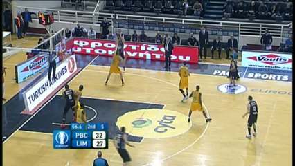 Download Video: BASKET - EUROCOUPE : PAOK Salonique - Limoges : 68-79