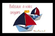 Voilier bateau en papier
