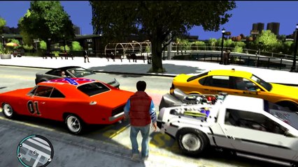 Extrait / Gameplay - GTA IV (Mod Retour Vers le Futur !)