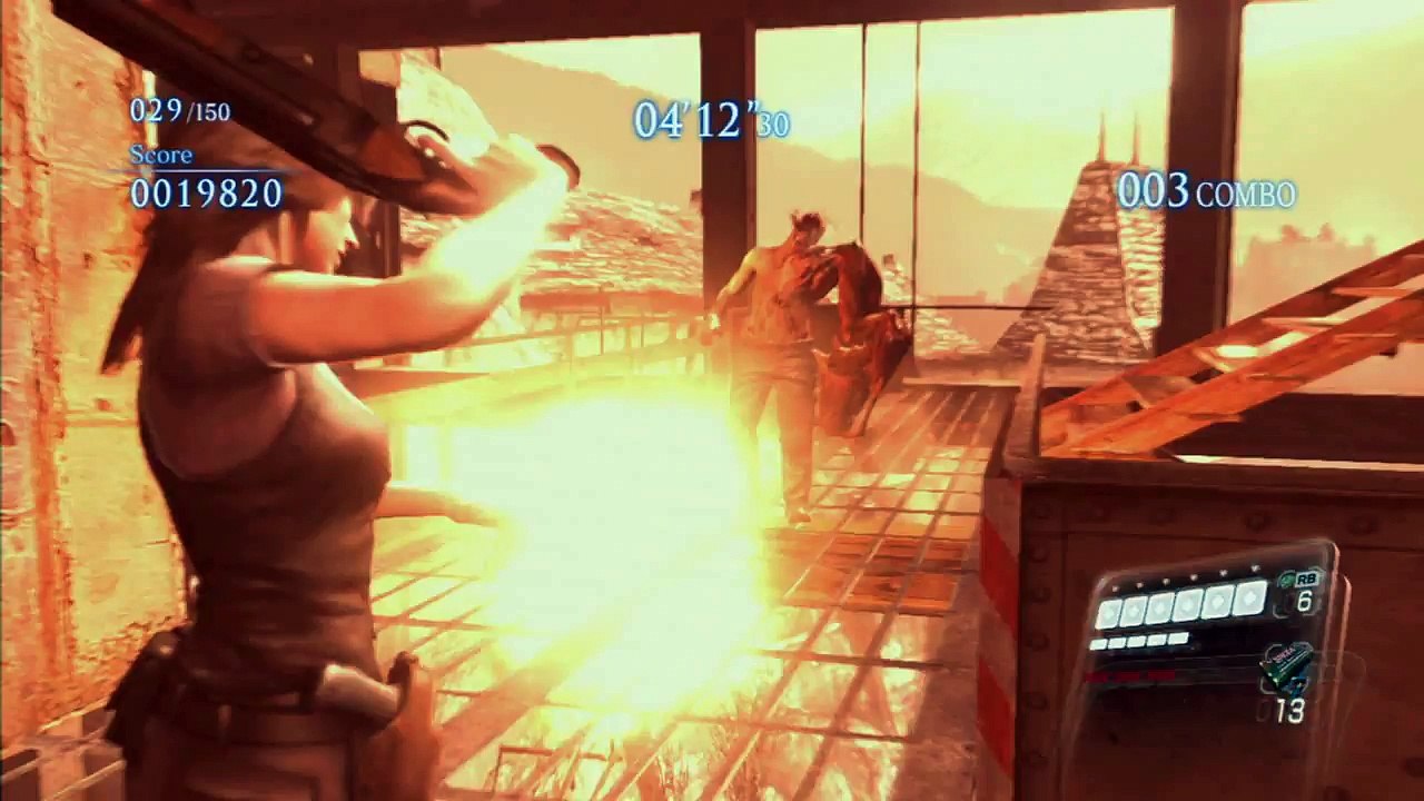 Extrait / Gameplay - Resident Evil 6 (Mode Mercenaires - Helena)