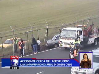 Conductor de vehículo que chocó con la malla del aeropuerto se dio a la fuga