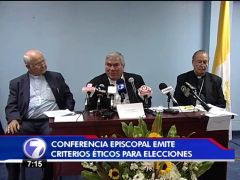 Conferencia Episcopal emite criterios éticos de cara a elecciones
