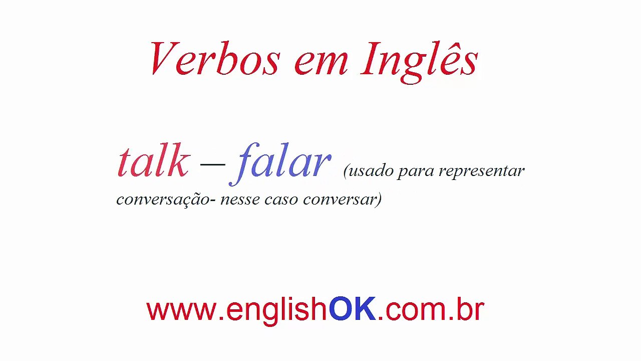 Saiba Verbos Em Inglês