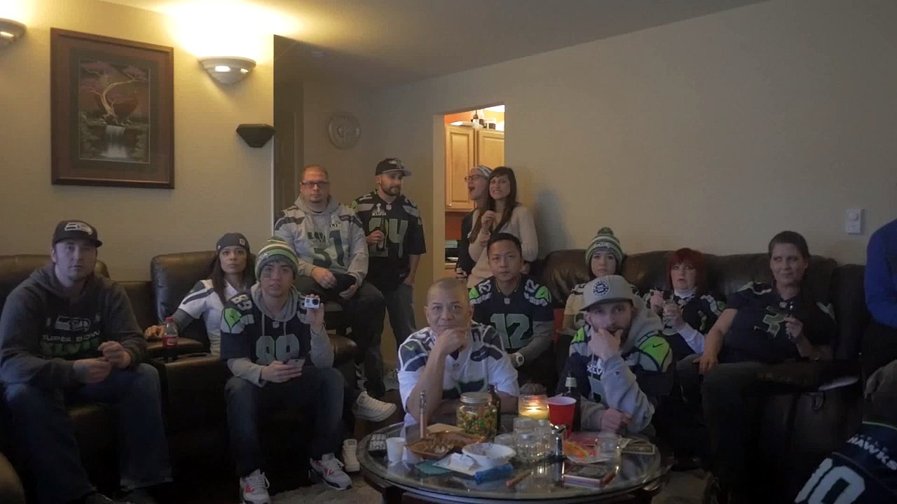 Seahawks Fan Reaction VS Patriots Superbowl XLIX (49) 2-1-2015