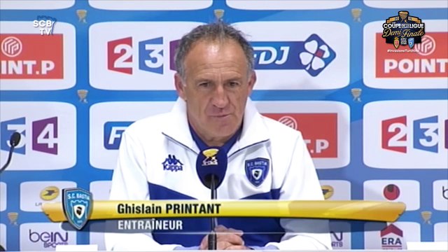 Monaco-Bastia : Conf. d'après-match de G. Printant