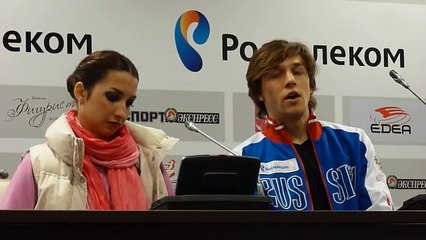 ЧР-2015 пресс-конференция после короткого танца