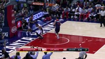 Mike Scott Posterizes Bradley Beal - Wizards vs Hawks - February 4, 2015 - NBA Season 2014-15