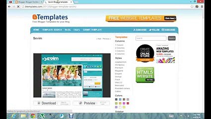 2014- How to Install a Custom Blogger Template HD Videos With Support Freelance