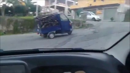 Hilarious Tuk Tuk FAIL... Too heavy for you!