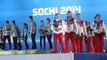 Награждение сборной России по фигурному катанию на Олимпиде 2014
